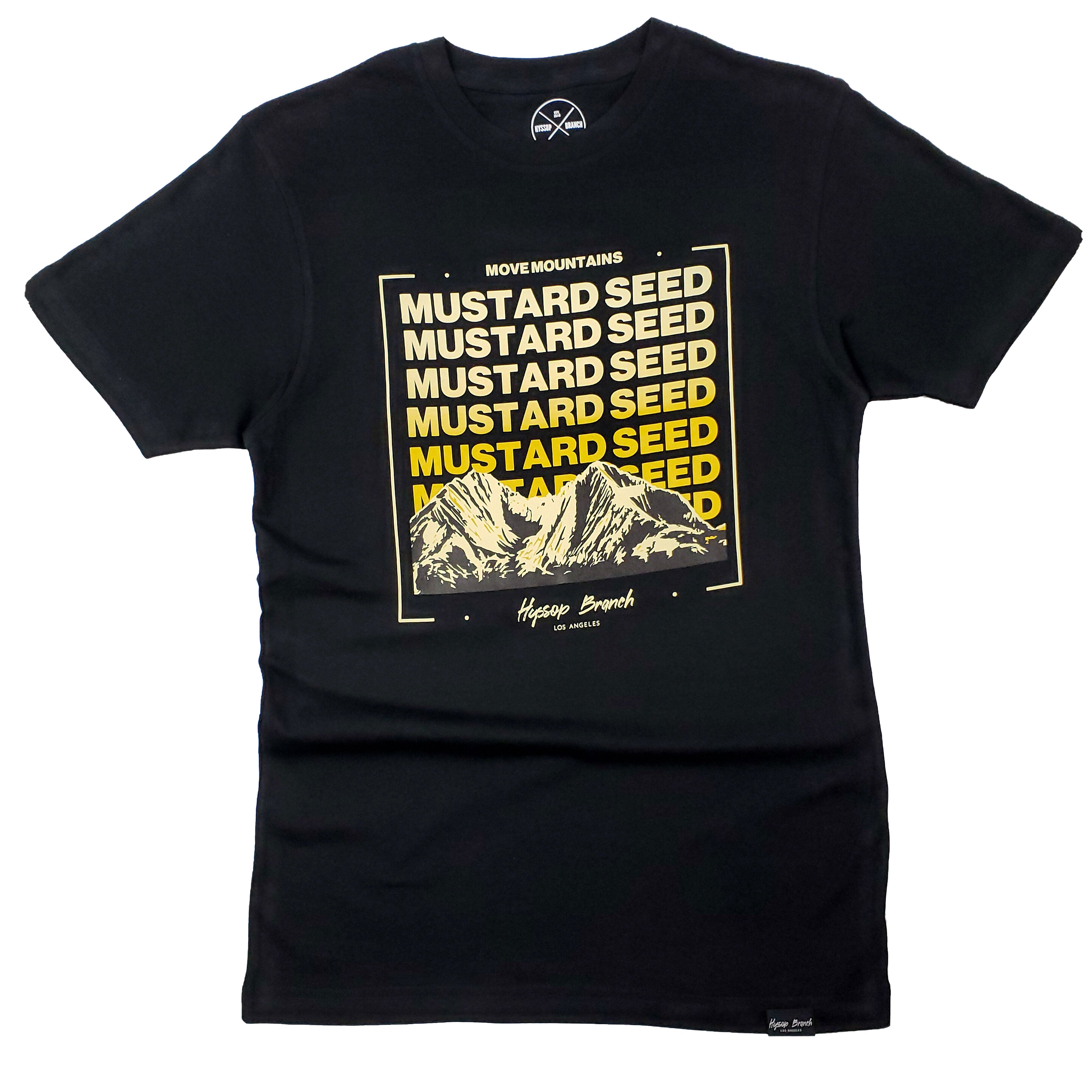 "Mustard Seed" Black T-shirt