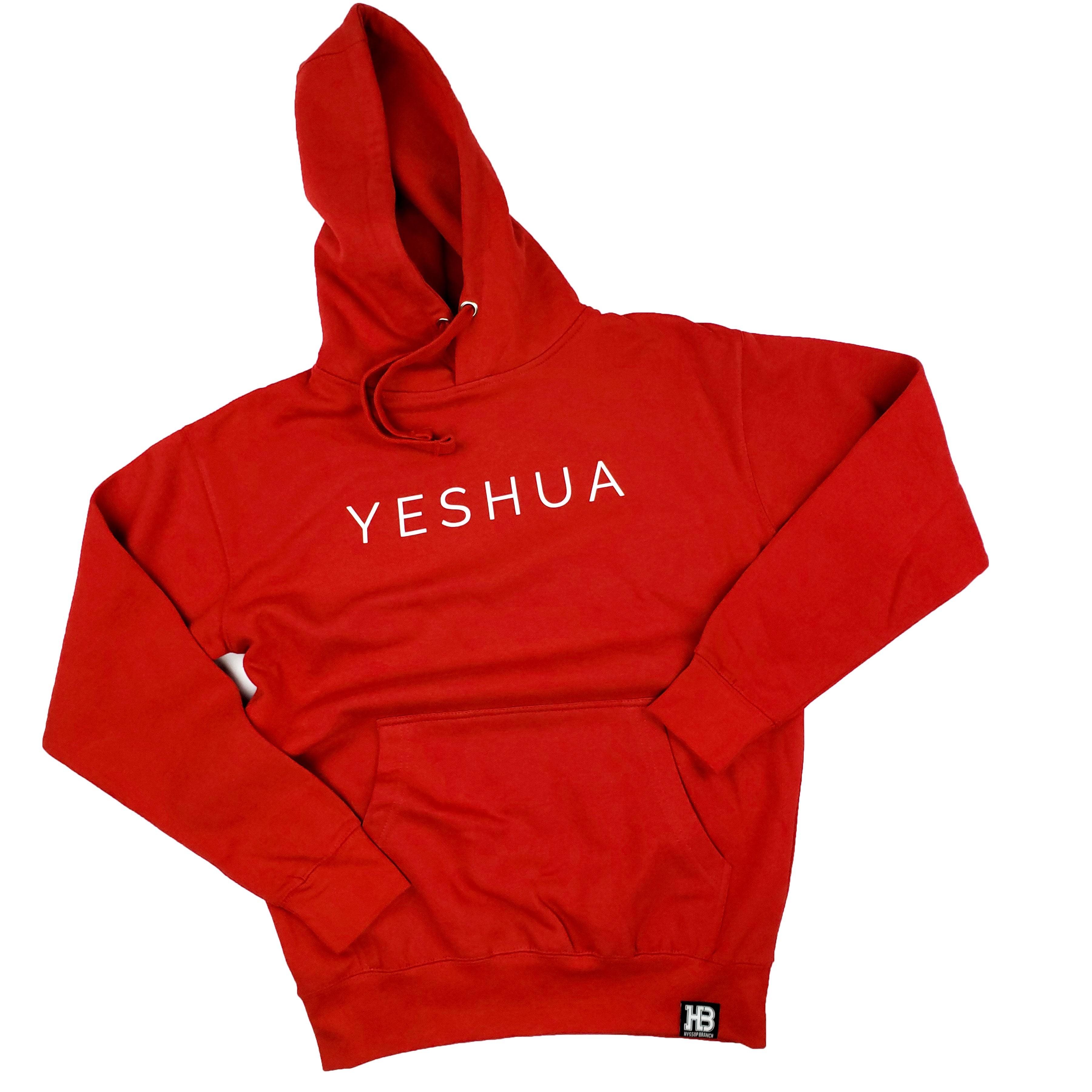 "YESHUA" Ultra Soft Red Hoodie